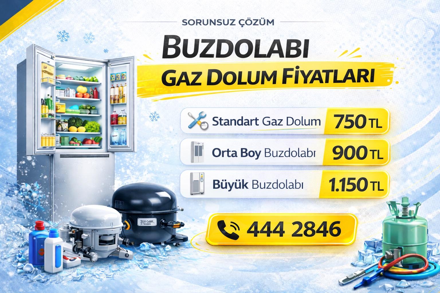 Buzdolabı Gaz Dolum Fiyatları