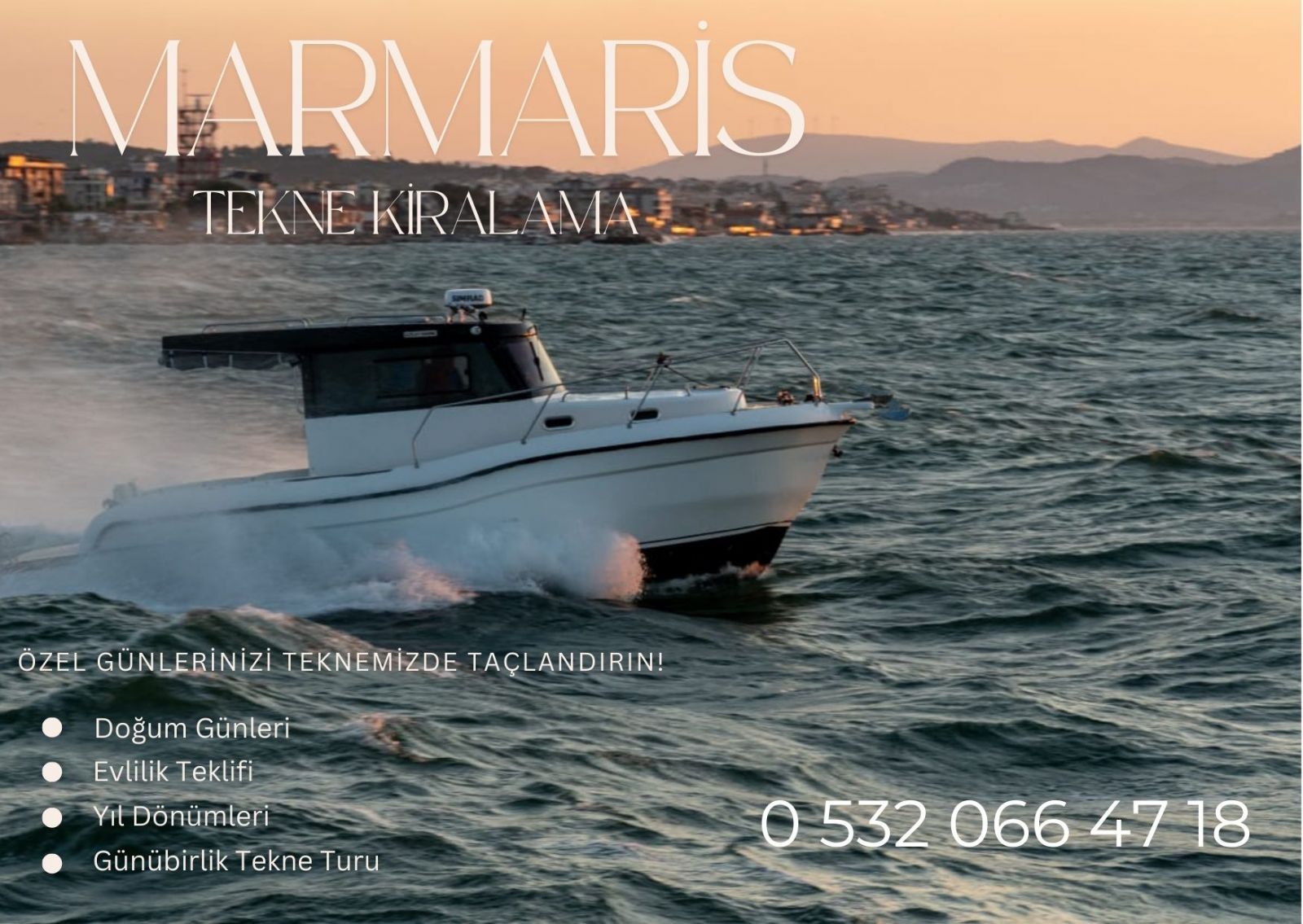 Marmaris Tekne Kiralama  Fiyatları